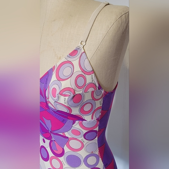 Emilio Pucci for Fromfit Rogers 34B. Purple, pink, white. Small. - Picture 9 of 11